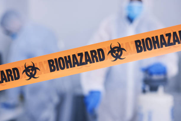 Professional Biohazard Cleanup technician working in Troy, TX
